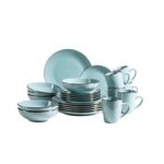 Mäser BLUE METALLIC RIM Jídelní sada 24 ks