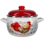 Metalac Smaltovaný hrnec Prince s poklicí, kohout, 16 cm, 2 l