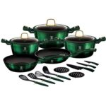 BERLINGERHAUS Sada nádobí s titanovým povrchem 17 ks Emerald Collection