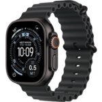 Apple Watch Ultra 3 49mm Černý titan s černým oceánským řemínkem