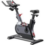 KUBIsport Magnetický cyklotrenažér BC91EK bezdrátový, sebenabíjecí, Bluetooth, černo-šedý