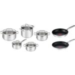 Tefal Sada nádobí 10 ks DUETTO+ a Tefal Pánev 24 cm, 28 cm