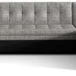 Sedačka BISTAR 04 ve tvaru U, šedá látka/černá ekokůže