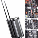 COMPASS Kufr nářadí 186 dílů, ALU PREMIUM 09456