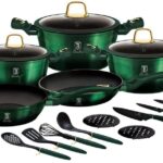 BERLINGERHAUS Sada nádobí s titanovým povrchem 17 ks Emerald Collection