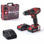 EINHELL Vrtačka AKU s příklepem TE-CD 18/40 Li-i + 64 ks příslušenství, 4513992 (2×2 Ah)