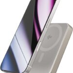 Epico UltraPack Qi2 10000mAh Mag+ hliníková bezdrátová powerbanka EM71b – titanová