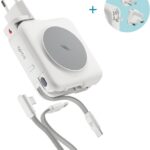 Epico UltraPack 3v1 10 000mAh Mag+ cestovní powerbanka a síťový adaptér ET50 – bílá