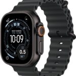 Apple Watch Ultra 3 49mm Černý titan s černým oceánským řemínkem