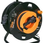 Solight venkovní prodlužovací přívod na bubnu, 25m. gumový kabel, IP44