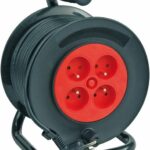 VOREL Kabel prodlužovací 40 m 4 zásuvky typ E buben TO-82684