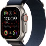 Apple Watch Ultra 2 49mm titanové pouzdro s modrým alpským tahem – Small