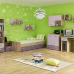 Dětský pokoj NELLORE III, dub sonoma/levandulová/fialová