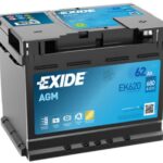 EXIDE START-STOP AGM, 62Ah, 12V, EK620