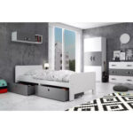 Dětská postel AREK 80×200 cm – bílá Šedá