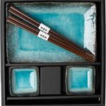 Made in Japan Sada na sushi Sky Blue, sada 6 ks, modrá, keramika