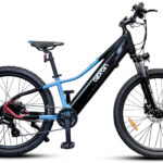 Olpran 26″ E-MTB Pluma černá/modrá/červená