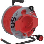 EMOS PVC prodlužovací kabel na bubnu – spojka, 50m, 1,5mm2