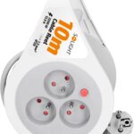 Solight prodlužovací přívod na bubnu 10m, 3 zásuvky, 3x 1,5mm2